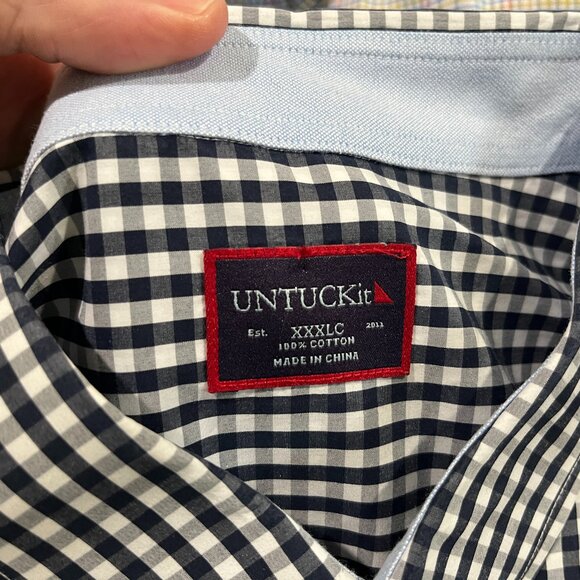 UNTUCKit Men's lot of 4 long sleeve multicolored dress or casual shirts XXXL 3XL - Picture 3 of 13